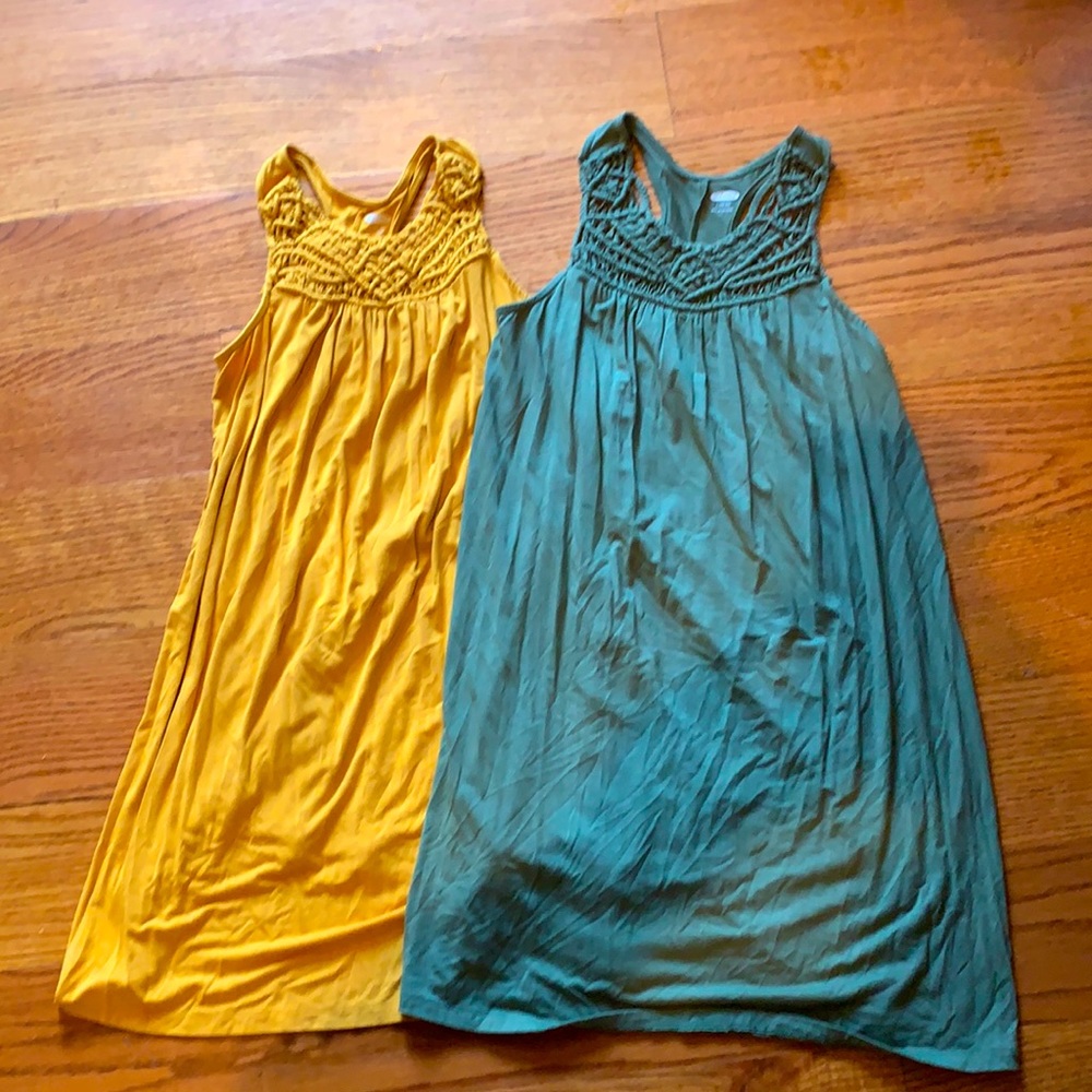Two Old Navy Girls Summer Dresses